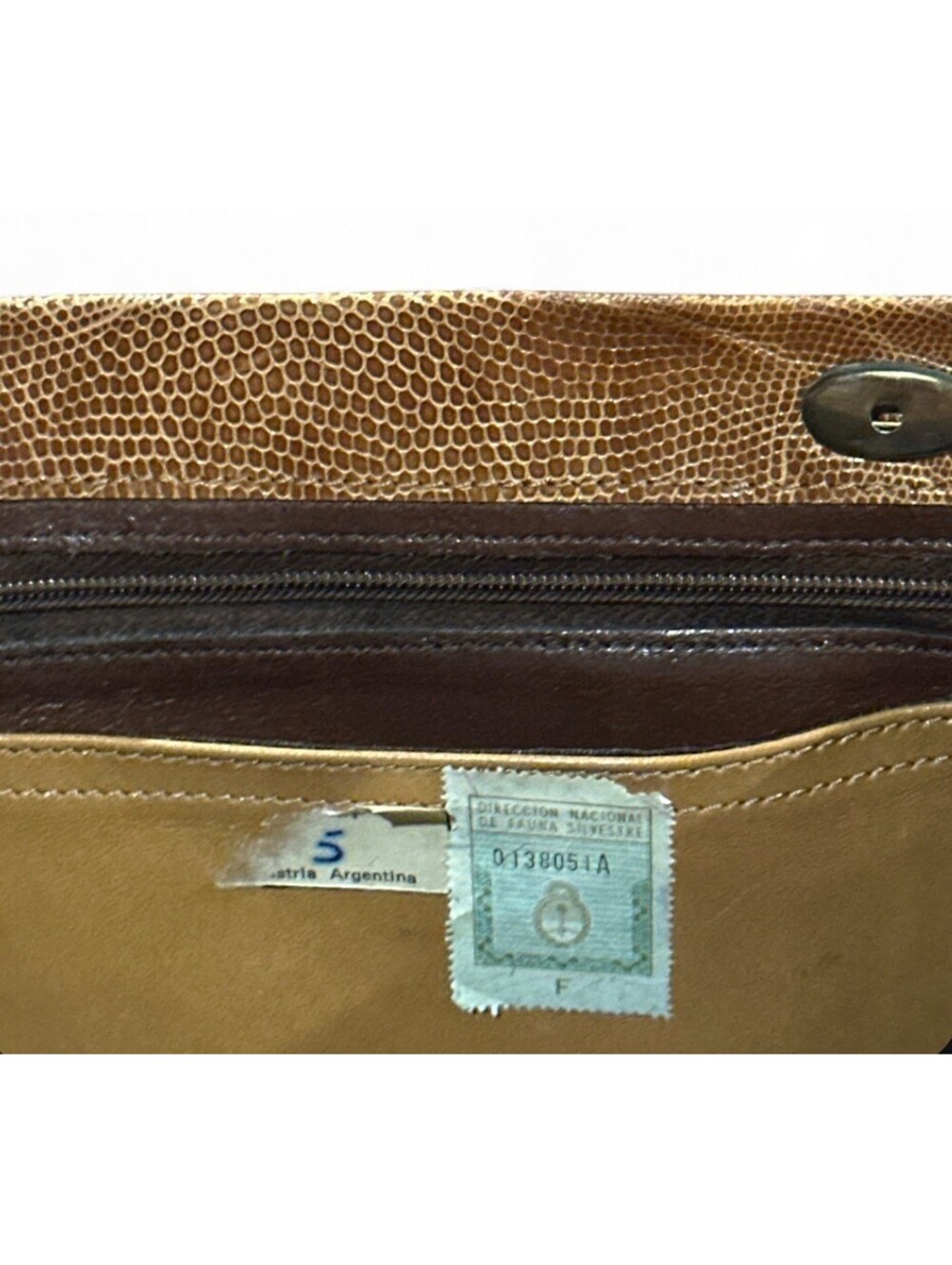 1970 Gucci Lizard Skin Handbag - Picture 7 of 9